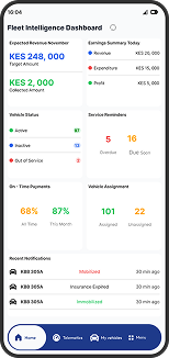 NovaFleet Dashboard on Mobile